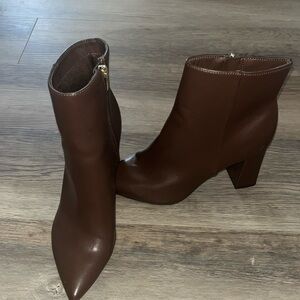 NINE WEST - Chocolate Brown leather boots